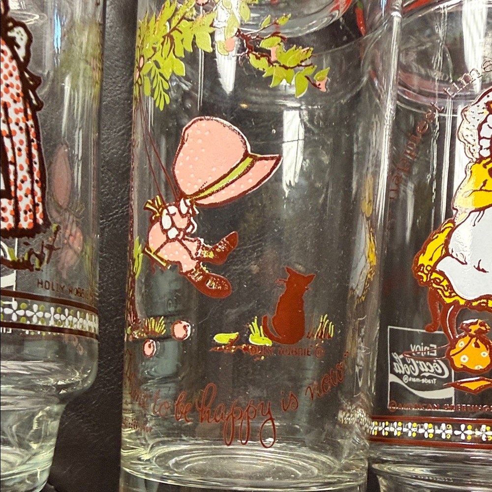 Charming Vintage Holly hobby Coca Cola Glass Set by American greeting - Picture 7 of 7